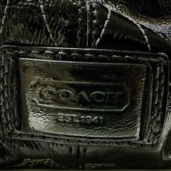 Vintage Y2K style Coach Black Signature Shoulder Bag ❌70%OFF SALE❌ - Picture 6 of 17